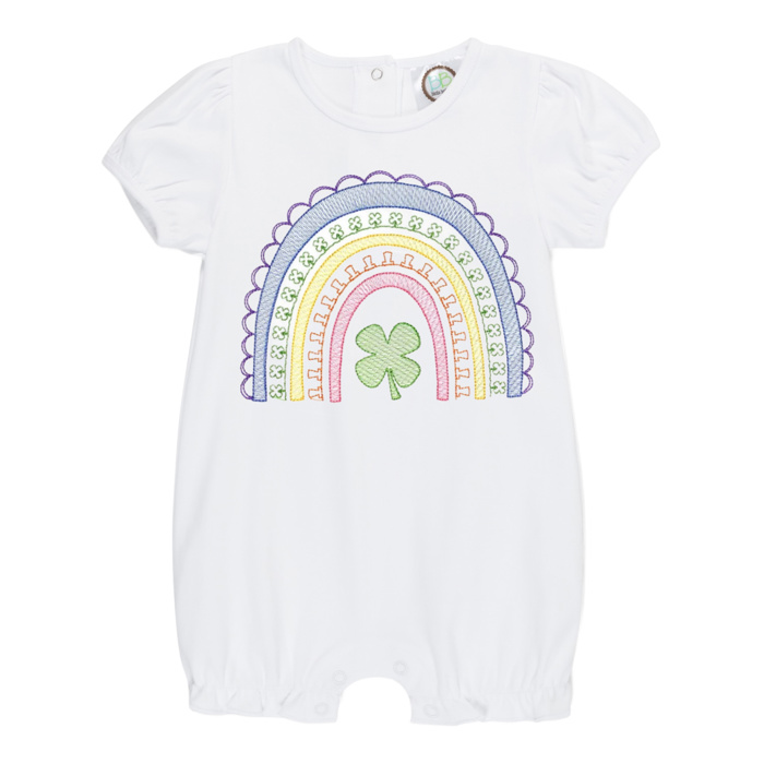 Clover Rainbow St. Patrick's Day Romper