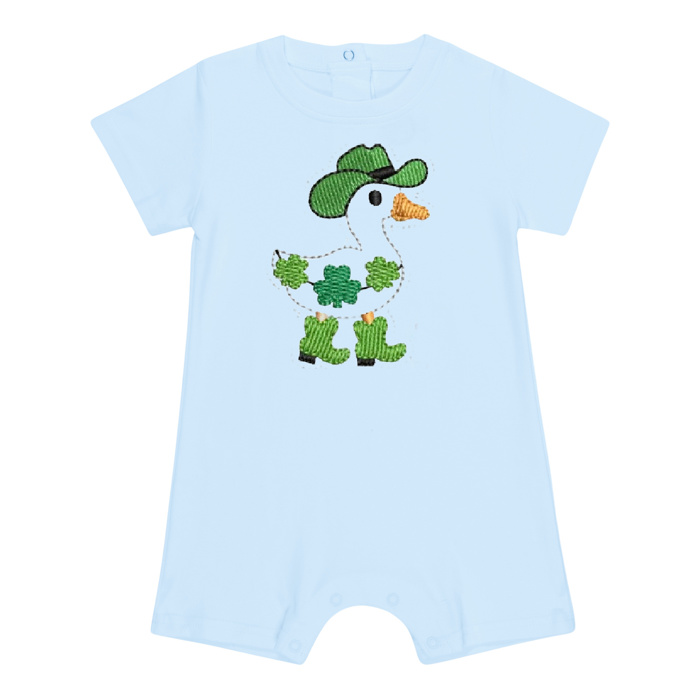 St. Patrick's Day Goose Romper
