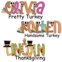  Turkey Name Tee Baby | 4 Designs