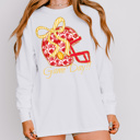  Floral Football Helmet Spirit Tee Adult | 10 Color Options