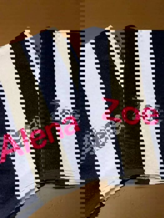 Striped Beach Towel Personalized | Six Colors