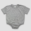 3-6M Gray-Bubble-Short Sleeve Personalized Character Baby Tee or Bubble | 27 Characters