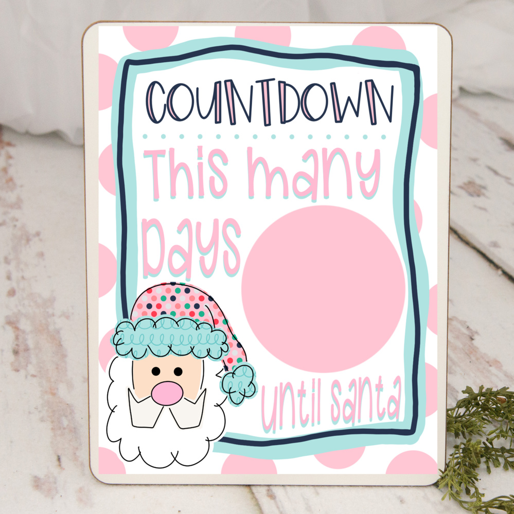 Christmas Countdown Advent Dry Erase Board | 5 Options