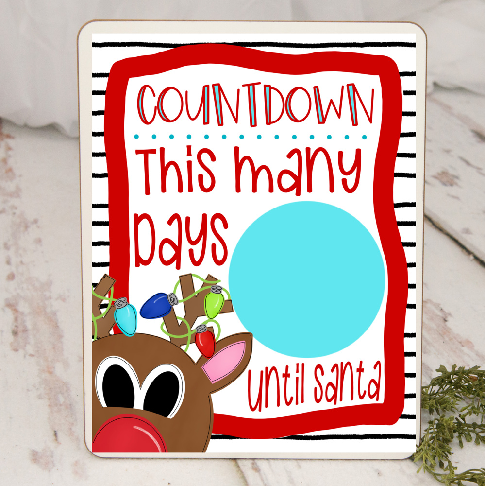 Christmas Countdown Advent Dry Erase Board | 5 Options