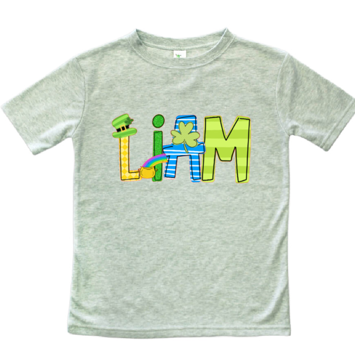 St. Patricks Day Name Tees Personalized | Sizes 2T-10Y