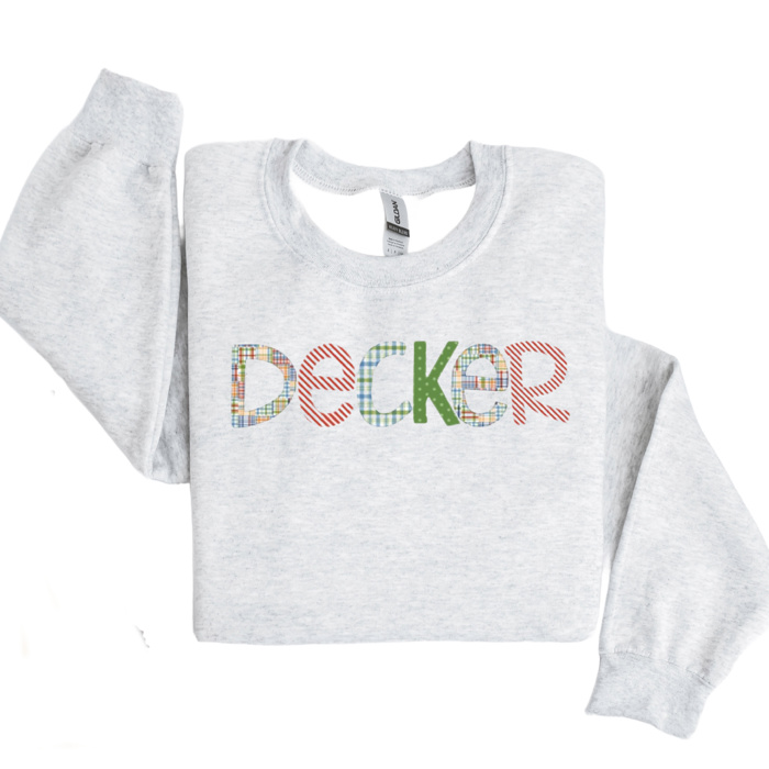 Alphabet Soup Personalized Sweatshirt | Sizes 2T-12 | 48 Alpha Options