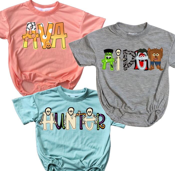 Halloween Monster Mash Name Bubble | 11 Alphas 