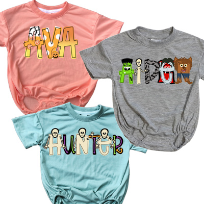 Halloween Monster Mash Name Bubble | 11 Alphas 