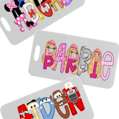 Personalized Character Bag Tag | 27 Characters