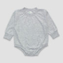 3-6M Gray-Bubble-Long Sleeve Personalized Character Baby Tee or Bubble | 27 Characters