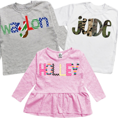 Personalized Alphabet Soup Toddler Tee