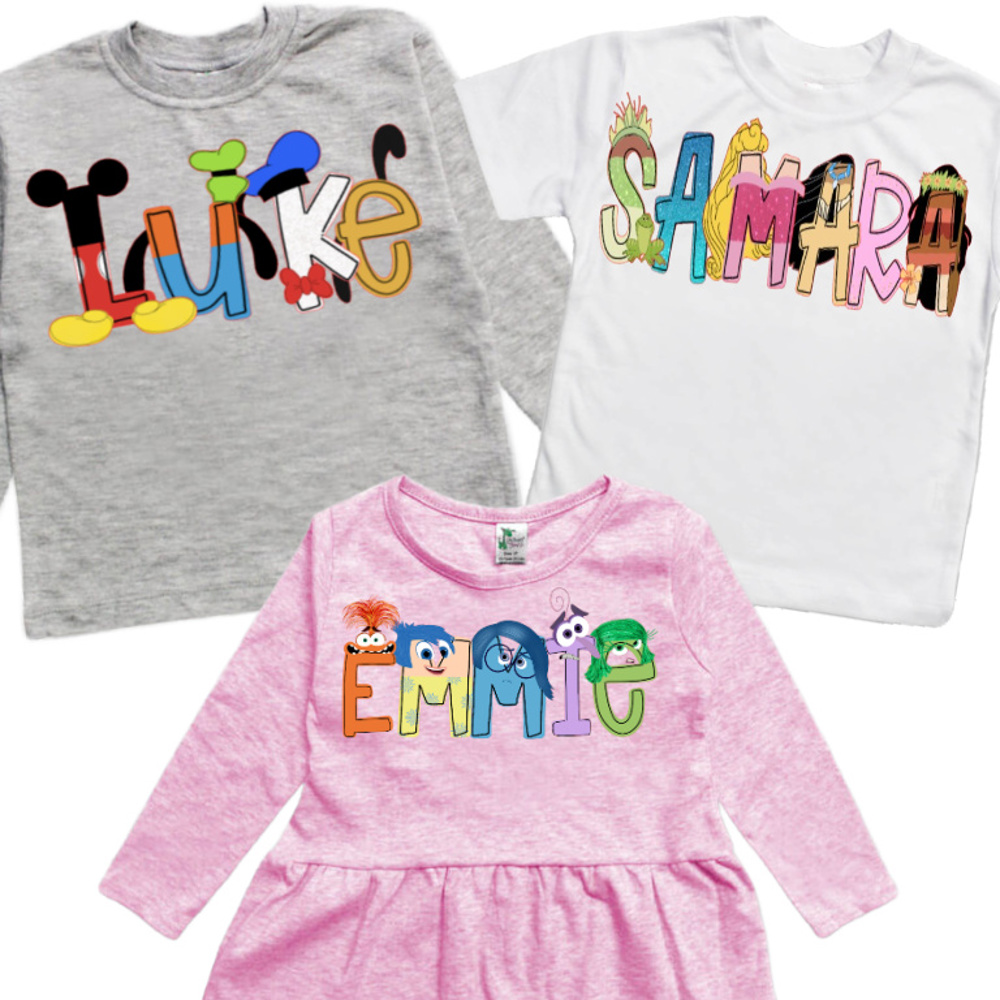 Personalized Character Toddler Tee | 27 Characters