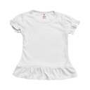 6 White-Puff-Short Sleeve Personalized Alphabet Soup Kids Tee