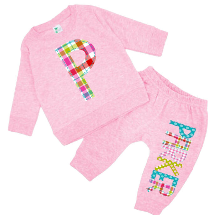 Alphabet Soup Personalized Knit Baby Set