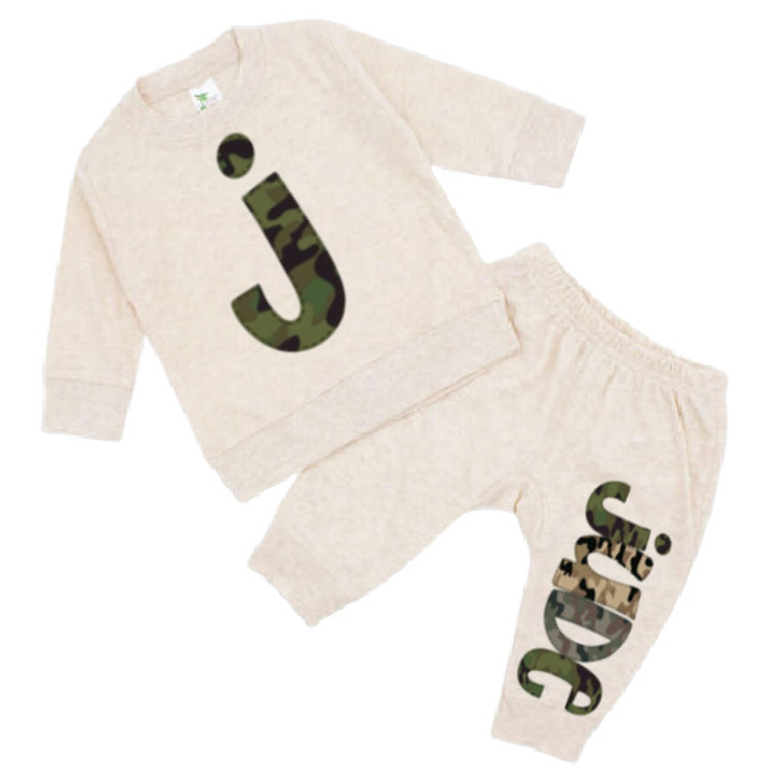 Alphabet Soup Personalized Knit Baby Set