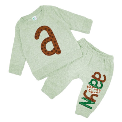 Alphabet Soup Personalized Knit Baby Set