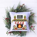  Holiday Mantle Pillow Cover Personalized