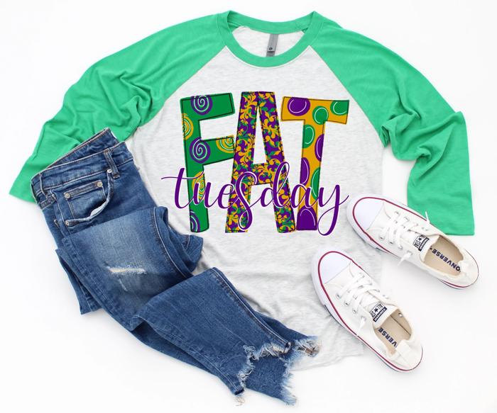 MARDI GRAS Raglan Tee | Adult Sizes | 13 Designs