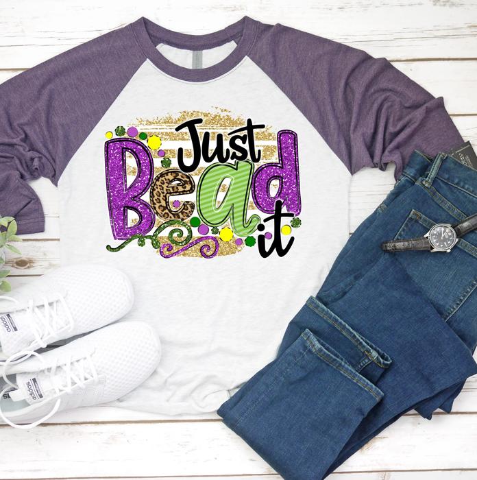 MARDI GRAS Raglan Tee | Adult Sizes | 13 Designs