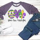  MARDI GRAS Raglan Tee | Adult Sizes | 13 Designs