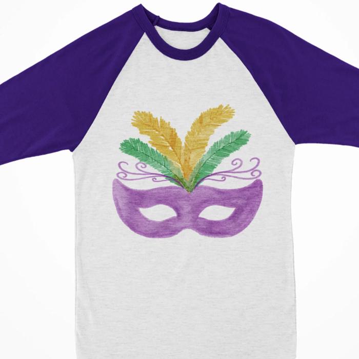 MARDI GRAS Raglan Tee | Adult Sizes | 13 Designs