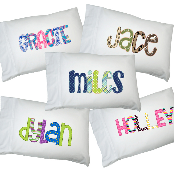 Personalized Alphabet Soup Pillowcase | 48 Alpha Choices