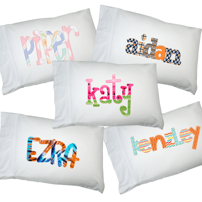 Personalized Alphabet Soup Pillowcase | 48 Alpha Choices