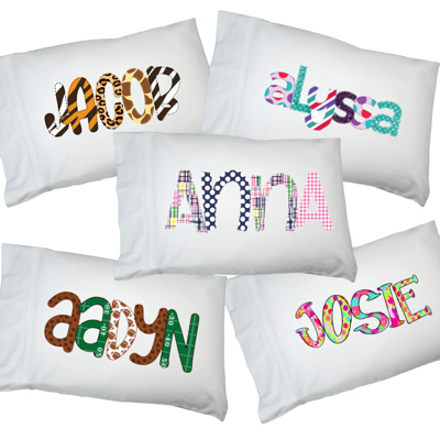 Personalized Alphabet Soup Pillowcase | 48 Alpha Choices