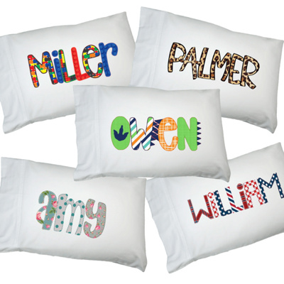 Personalized Alphabet Soup Pillowcase | 48 Alpha Choices