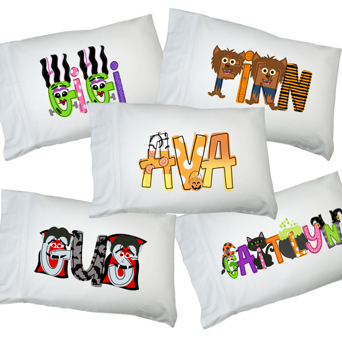 Personalized Halloween Pillowcase | 11 Designs