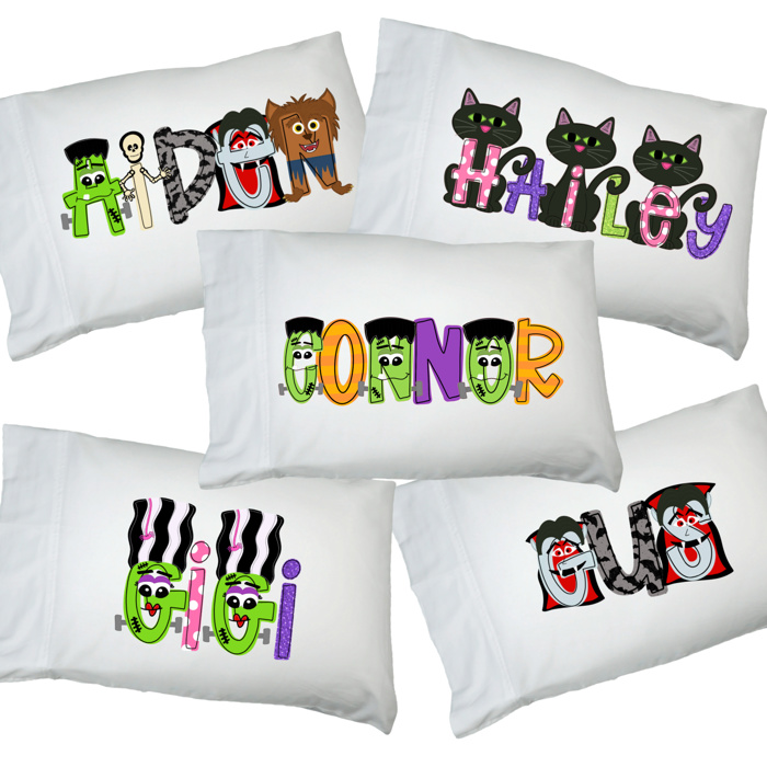 Personalized Halloween Pillowcase | 11 Designs