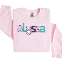 Alphabet Soup Personalized Sweatshirt | Sizes 2T-12 | 48 Alpha Options