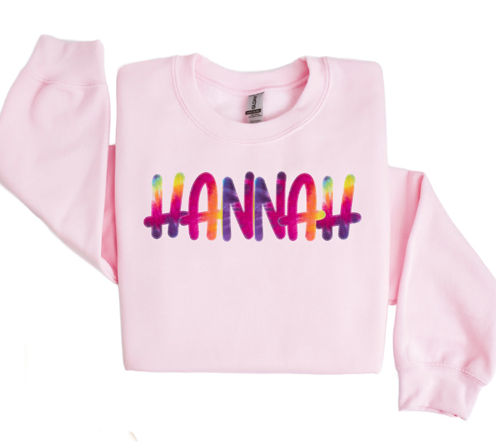 Alphabet Soup Personalized Sweatshirt | Sizes 2T-12 | 48 Alpha Options