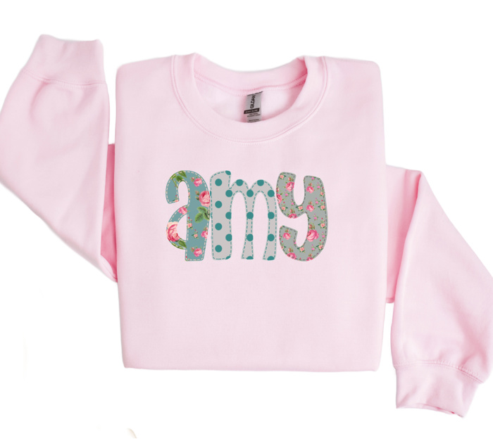 Alphabet Soup Personalized Sweatshirt | Sizes 2T-12 | 48 Alpha Options