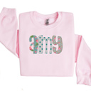  Alphabet Soup Personalized Sweatshirt | Sizes 2T-12 | 48 Alpha Options