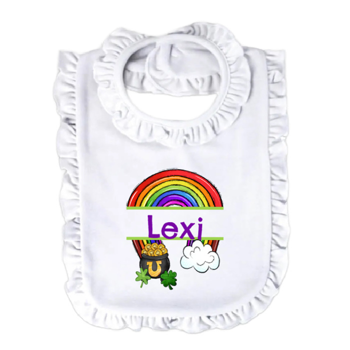 St. Patricks Day Name Bib Personalized