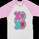 XOXO Valentine Raglan Tees Toddler and Kids Sizes | 21 Designs