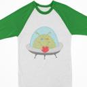 Alien Valentine Raglan Tees Toddler and Kids Sizes | 21 Designs