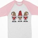 Gnomes Valentine Raglan Tees Toddler and Kids Sizes | 21 Designs