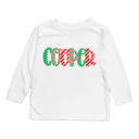 Holiday Name Tee Personalized Christmas | Sizes 2T-10Y | 8 Alphas