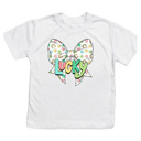  LUCKY Charms Bow St Patricks Day Tee \ Sizes 2T-10
