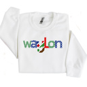  Alphabet Soup Personalized Sweatshirt | Sizes 2T-12 | 48 Alpha Options