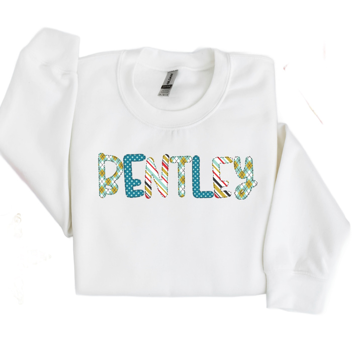 Alphabet Soup Personalized Sweatshirt | Sizes 2T-12 | 48 Alpha Options