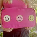 Smile Patches Zippered Toiletry Cosmetic Bags