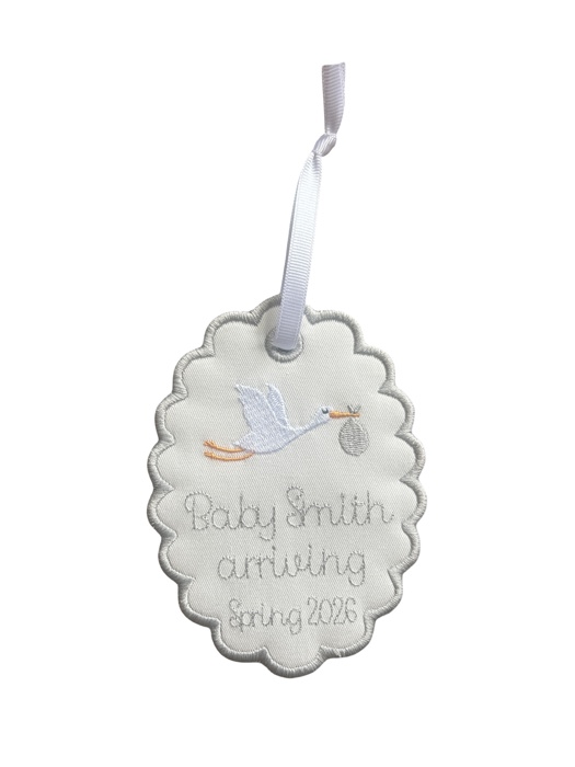 Pregnancy New Baby Announcement Ornament