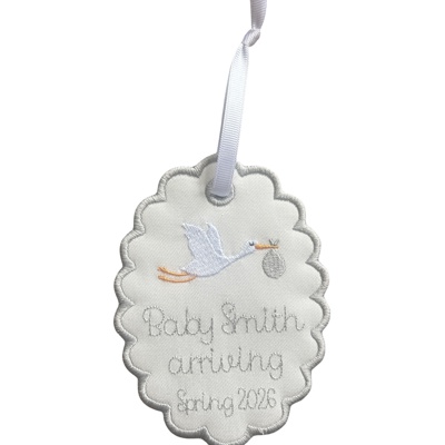 Pregnancy New Baby Announcement Ornament