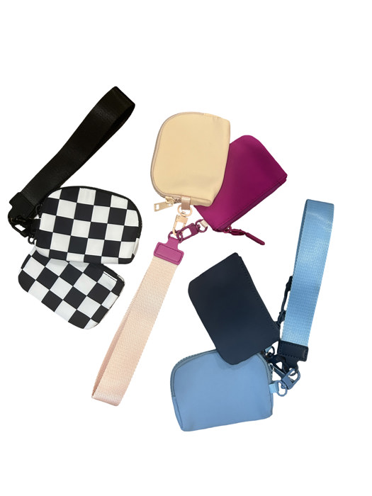 Dual Pouch Wristlet - 10 Color Options