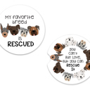  Car Coasters - Favorite Breed Rescued