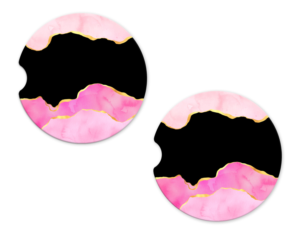 Car Coaster - Pink Agate