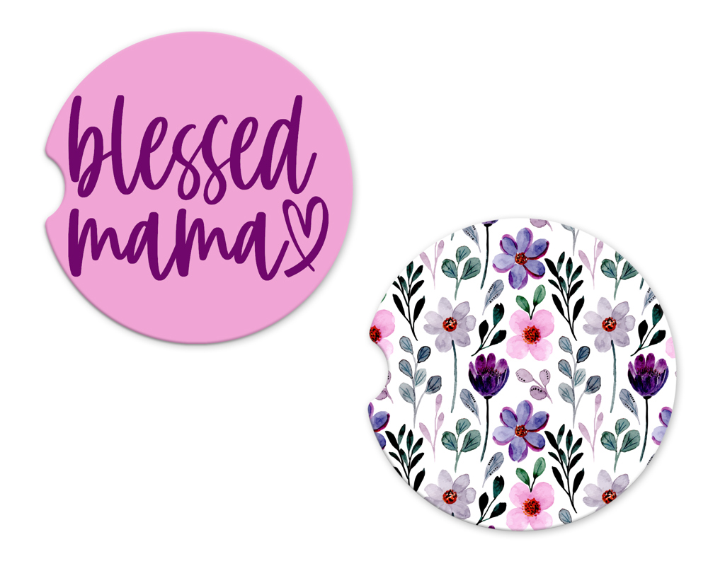 Car Coasters - Blessed Mama